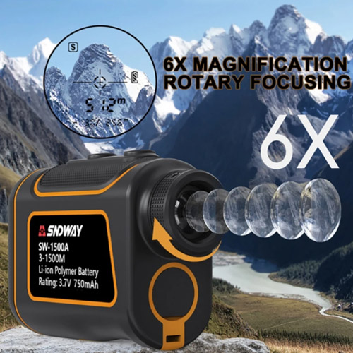Ống Nhòm Đo Khoảng Cách SNDWAY SW-1000A đo xa 1000m